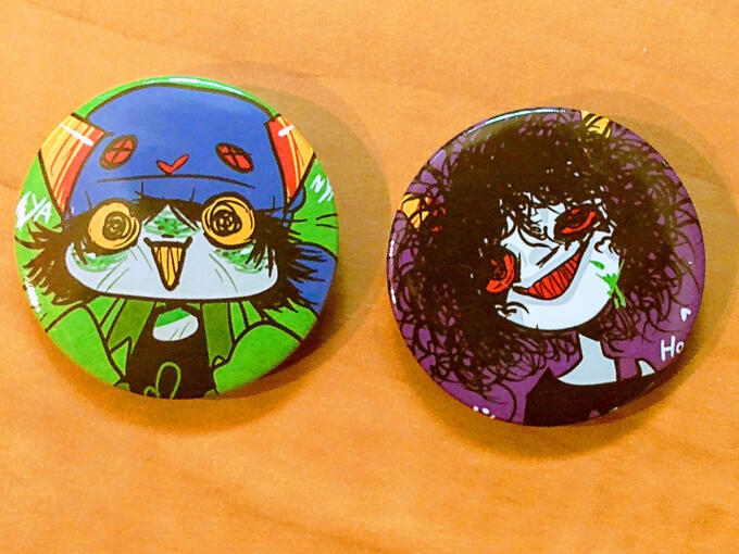 Kitty &#39;n Clown Pins